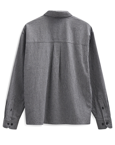 Anerkjendt - AKOtto Small Check Skjorte - Caviar